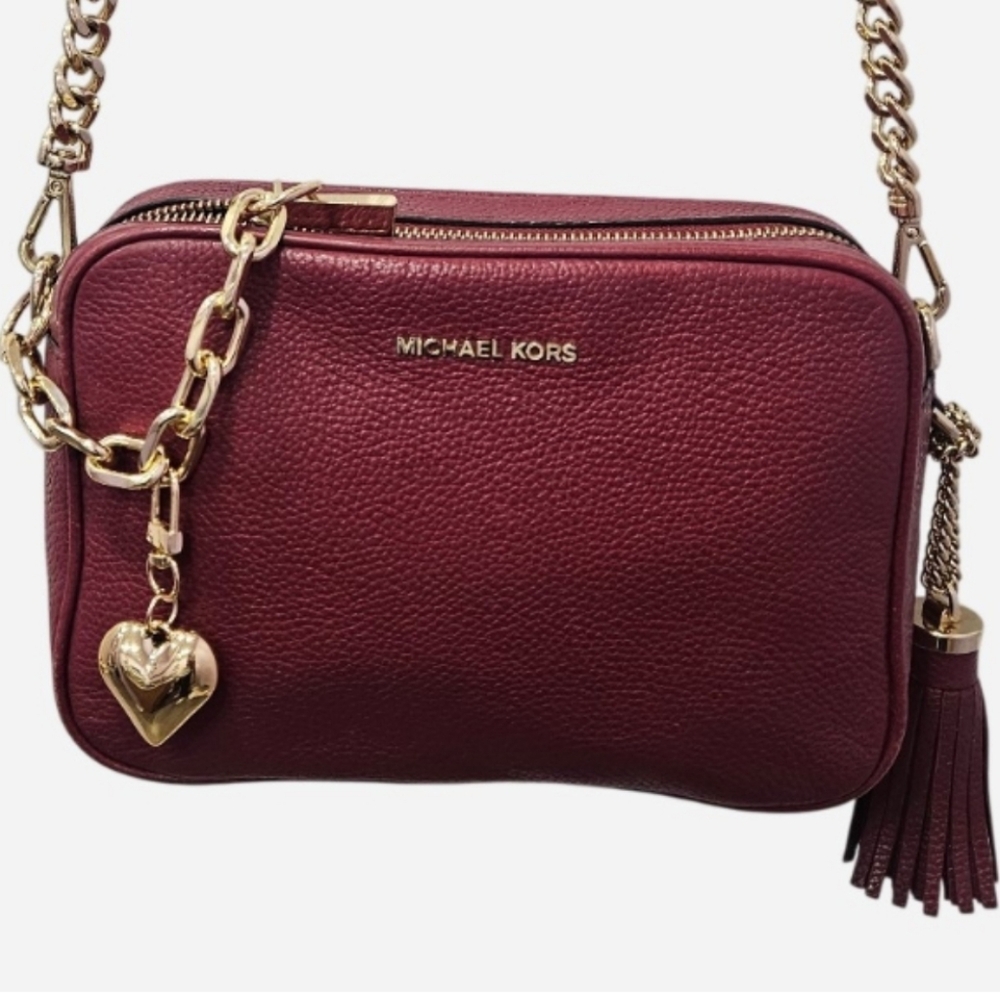 Michael Kors Wine Crossbody Bag - GUC